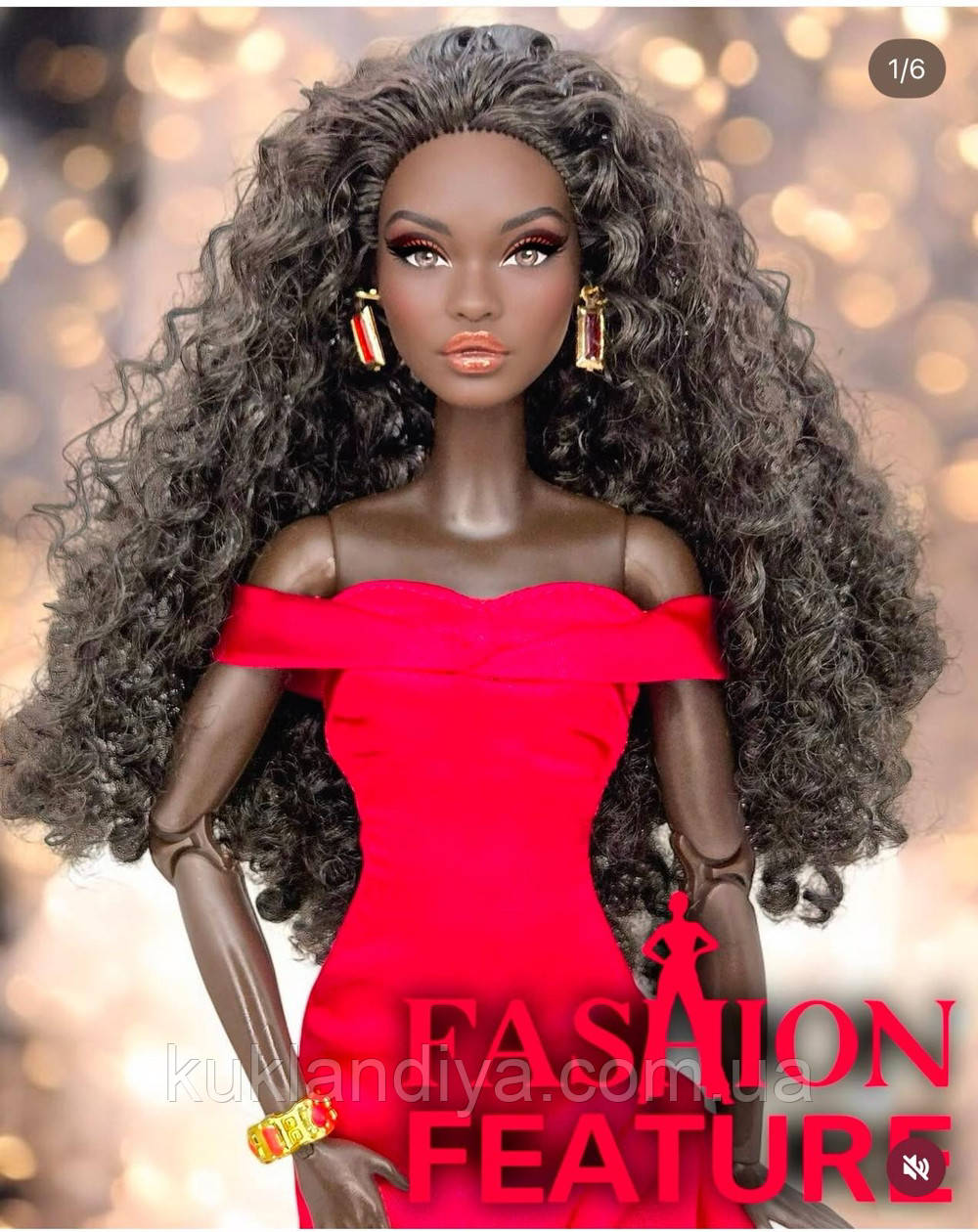 Колекційна лялька Black Barbie by Kitty Black Perkins, фото 1