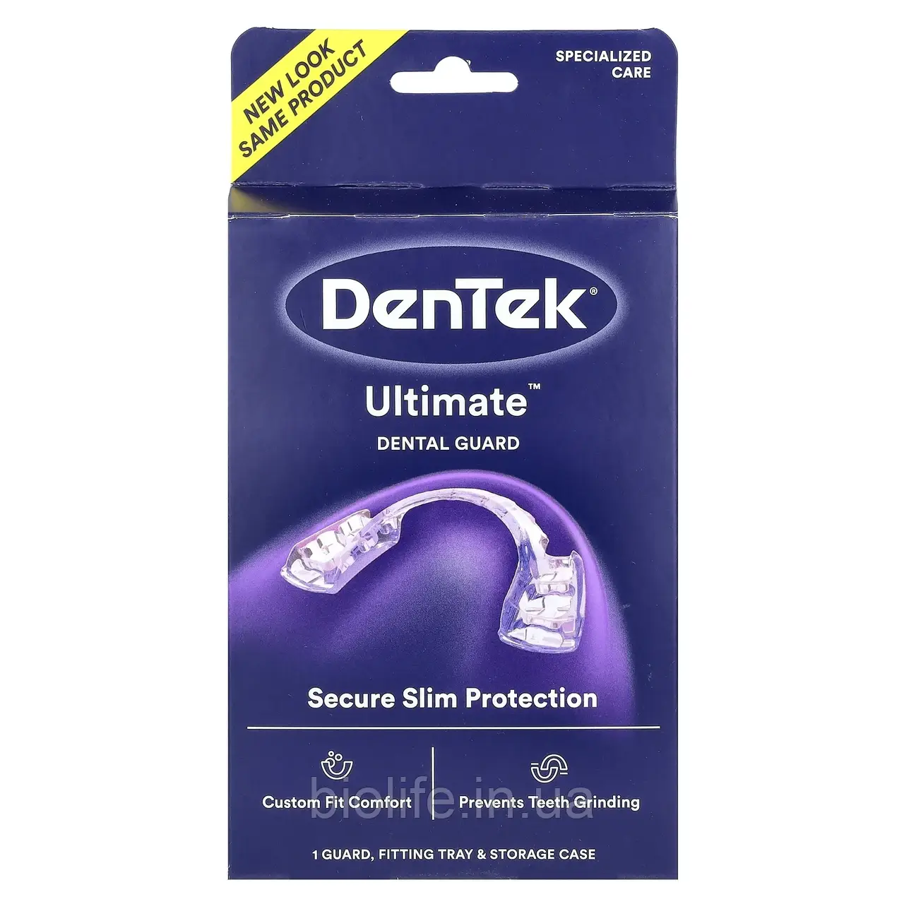 DenTek, Ultimate Dental Guard, ультралегкий/тонкий дизайн, 1 захисний кожух + 1 футляр для зберігання + 1 оригінал, фото 1