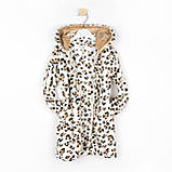 Теплий халат для дівчинки в комплекті з чобітками Leo, фото 2