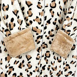 Теплий халат для дівчинки в комплекті з чобітками Leo, фото 3