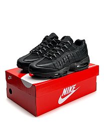 Чоловічі кросівки Nike Air Max 95 Black Найк аір макс чорні весна осінь демісезон