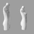 Манекен кравецький Жіночий 42\36\S Чорний Білий пінопластовий брючний на дерев'яній ніжці , для шиття, фото 5