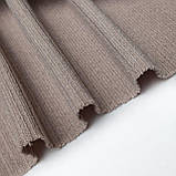 Тканина трикотаж щільний рубчик колір світлий мокко, фото 8
