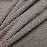 Тканина трикотаж щільний рубчик колір світлий мокко, фото 6