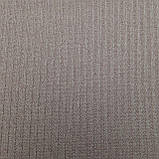 Тканина трикотаж щільний рубчик колір світлий мокко, фото 3