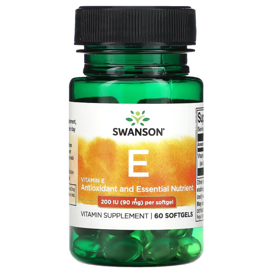 Vitamin E 90 мг 200 IU Swanson 60 капсул