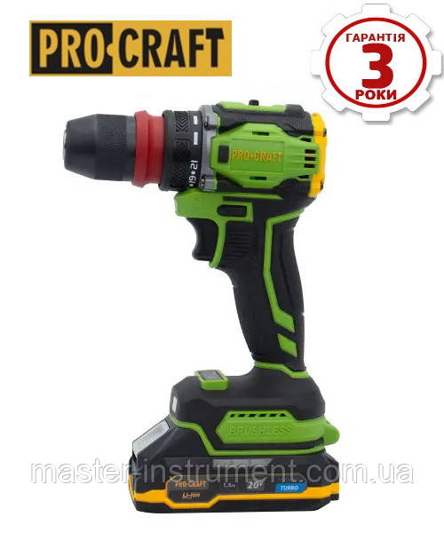 Шуруповерт Procraft TPI PA18Pro DFR (з 1 АКБ), фото 1