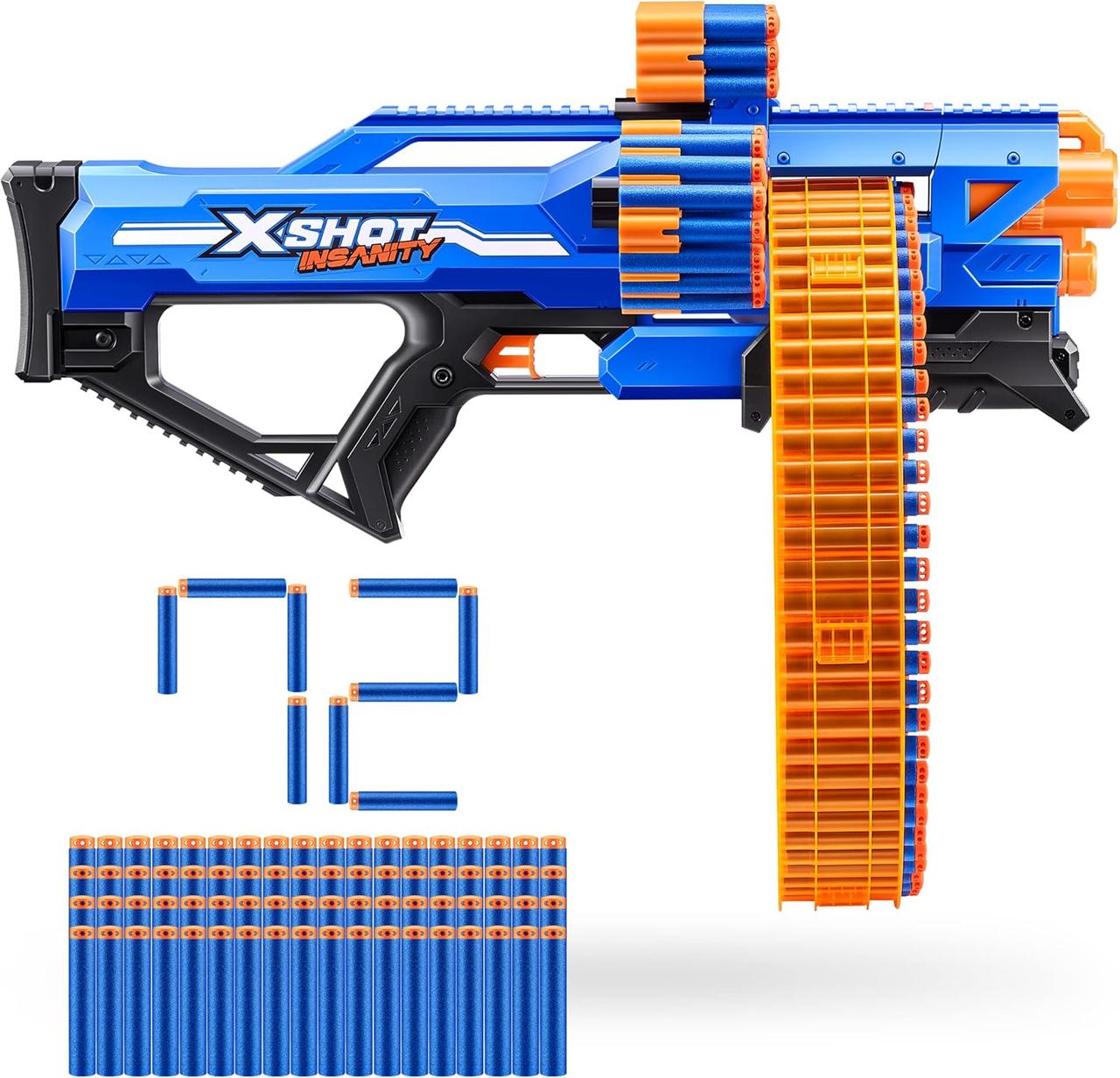 Швидкострільний бластер Zuru XSHOT Insanity Mega Barrel Includes 72 Darts 36609