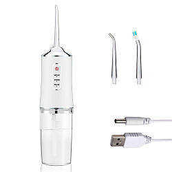 Іригатор для зубів 230 мл Portable Oral Irrigator Білий / Портативний іригатор