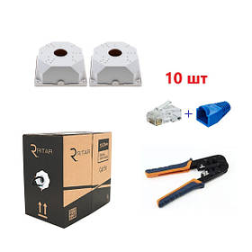 Монтажний набір для IP-комплекту відеоспостереження SEVEN на 2 камери