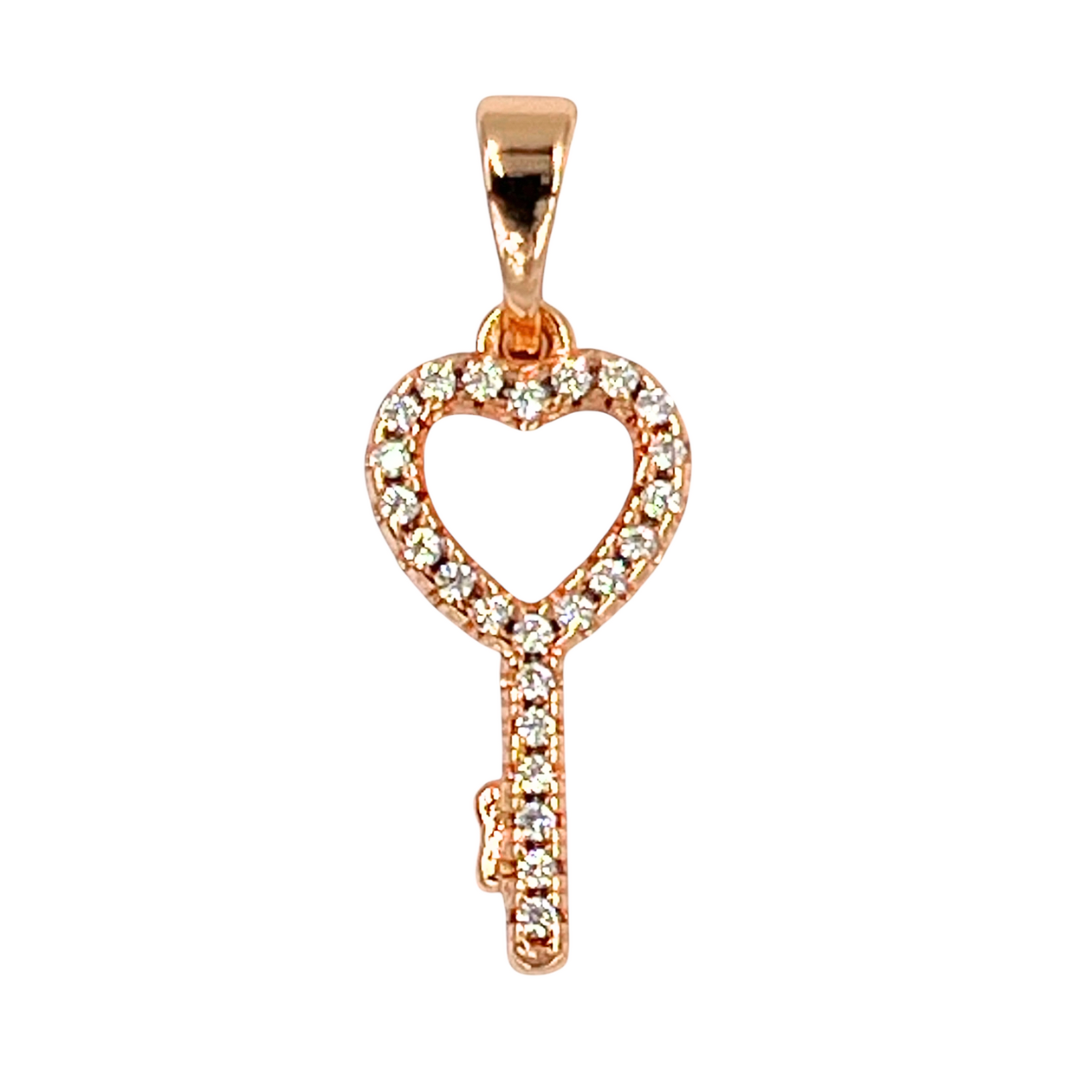 Підвіска "Серце-ключик" лимонна позолота (524752(1)), фото 1