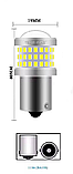 Led лампа P21W 1156 9-80v 6w з лінзою для ДХО, заднього ходу, задній стоп/габарит із обманкою (CANBUS), фото 3