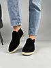 Лофери зимові жіночі ShoesBand Чорні натуральна замша 39 (25,5 см) (S82001-1з), фото 2