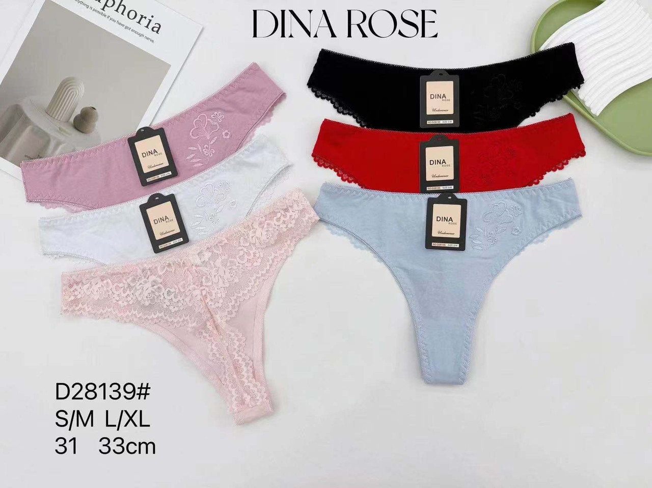 Труси жіночі з Мереживом 44-48 Бавовна Мікс квітів, фото 1