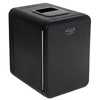 Міні - холодильник для дому та автомобіля Adler 4 л з підігрівом 12 - 220 В (AD 8084 Black)