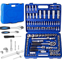 Набір інструментів у валізі на 108 предметів, універсальний набір інструменту з тріскачкою