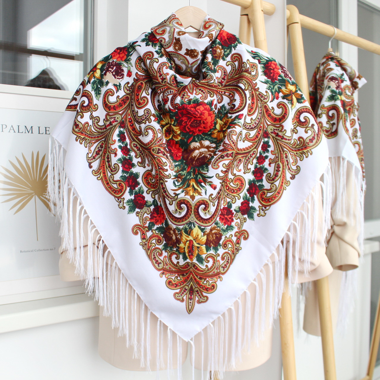 Хустка вовняна народна "Лісова пісня осені" код 632079, фото 1