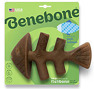 Жувальна іграшка Benebone Fishbone Salmon Large рибна кістка зі смаком лосося для собак до 40 кг, розмір L (430300)