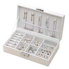 Скринька Casegrace SP-01155 White для прикрас і ювелірних виробів коштовностей