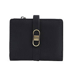 Жіночий гаманець Prettyzys PT23-2087 Black клатч із пряжкою повсякденний складаний