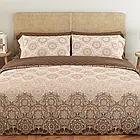 Комплект постільної білизни українського виробника ТМ Теп бавовна Soft Dreams Debbie Brown