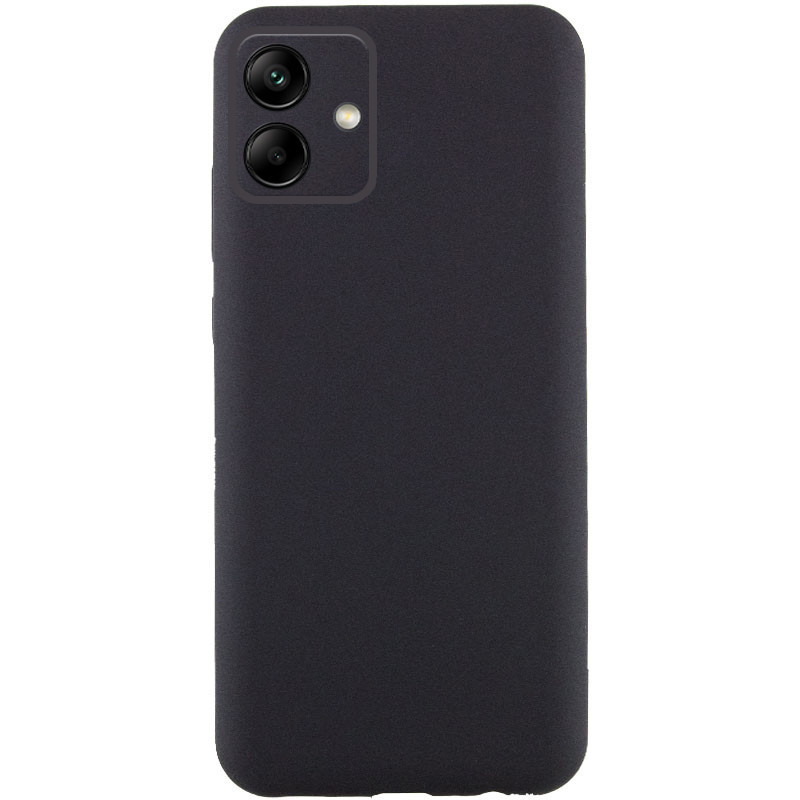 Чохол GETMAN Liquid Silk Full Camera для Samsung Galaxy A06 | TPU + Мікрофібра Чорний / Black, фото 1