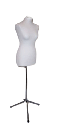 Манекен Кравецький для шиття одягу Пінопластовій Жіночий 40-42 \ 46-48 \ M M Чорний  Білий на хром  ніжці, фото 10