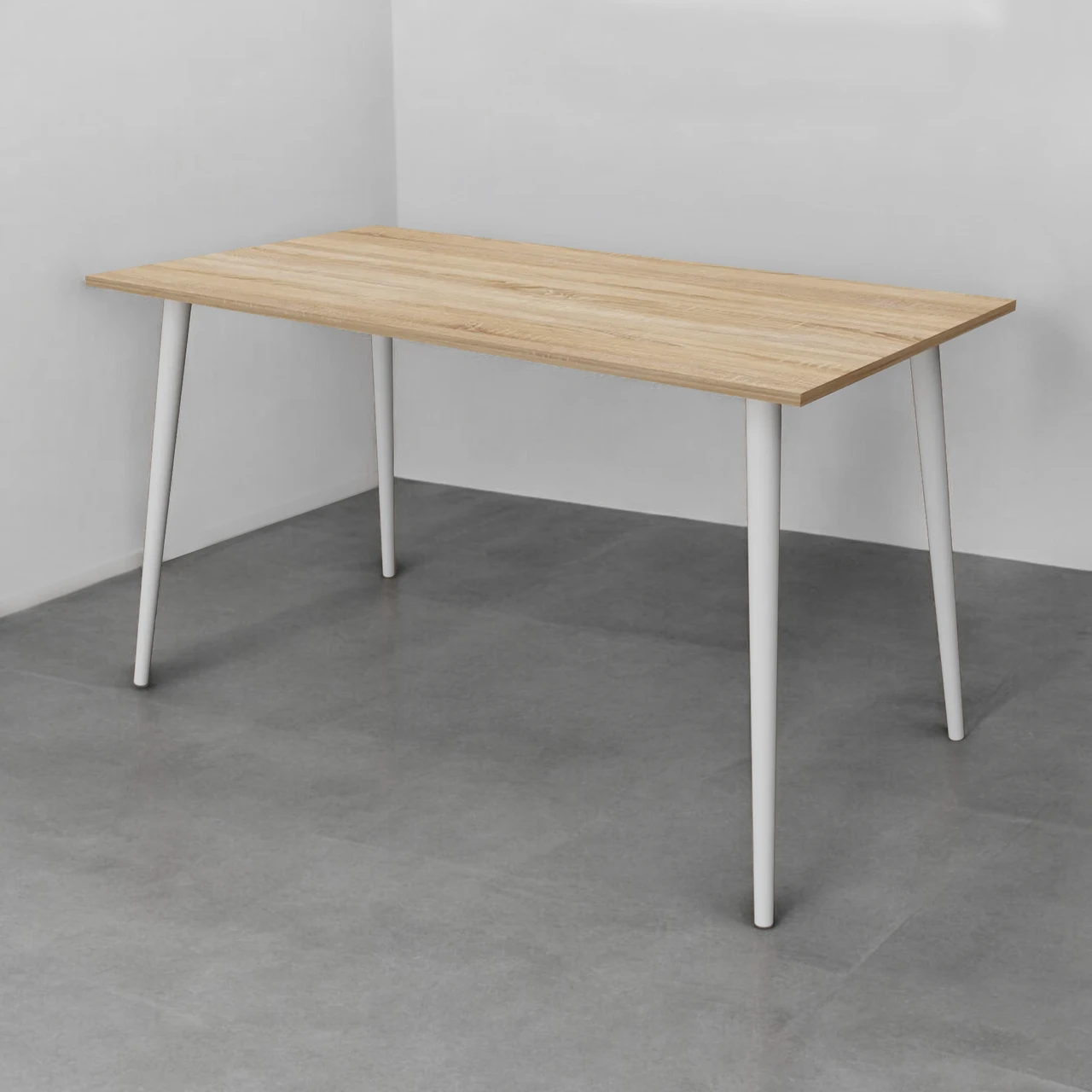 Стіл обідній Tobi Sho lOYS для їдальні, кухні, гостьовий 900х675х750 мм Сонома/Білий, фото 1