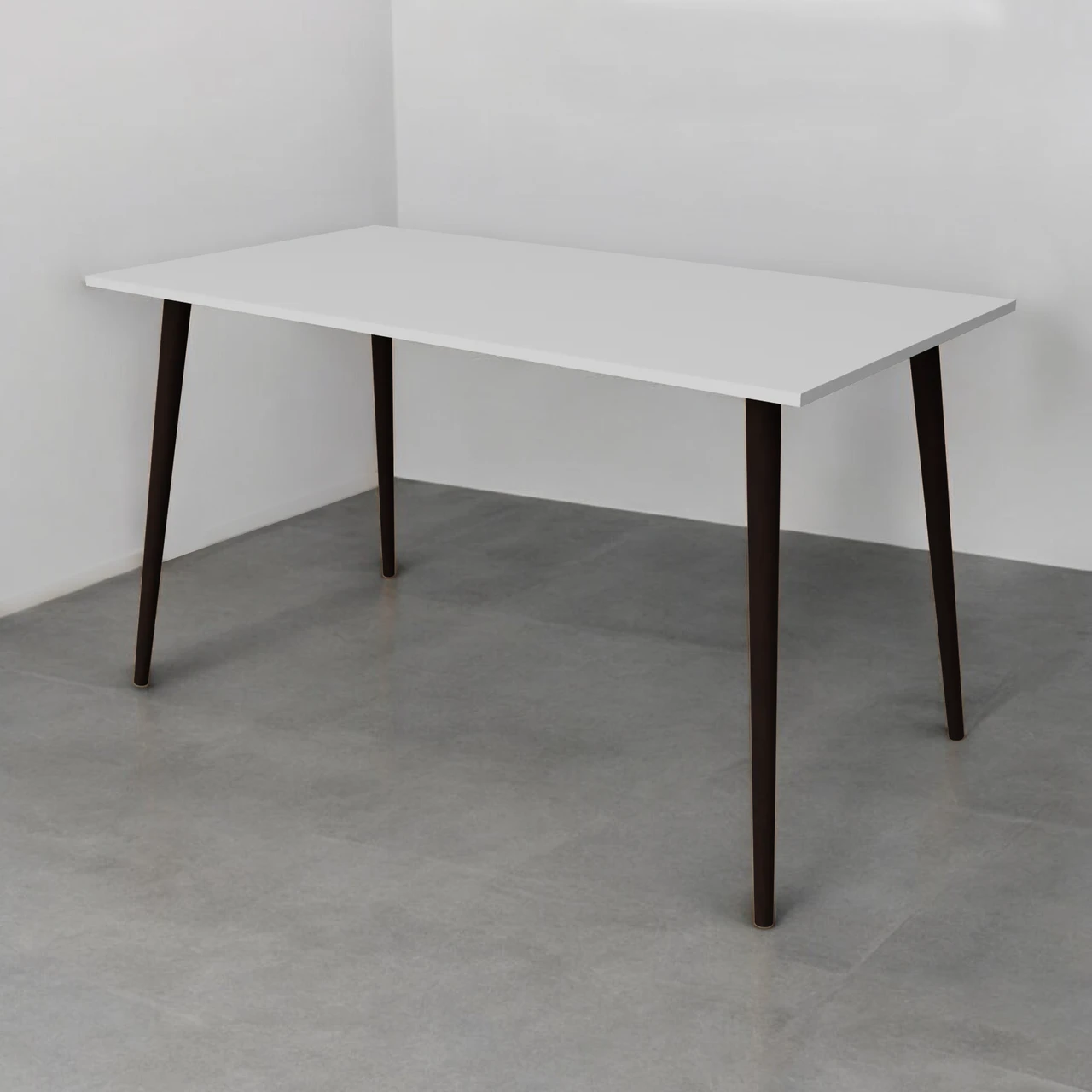 Стіл обідній Tobi Sho lOYS для їдальні, кухні, гостьовий 900х675х750 мм Білий/Венге, фото 1