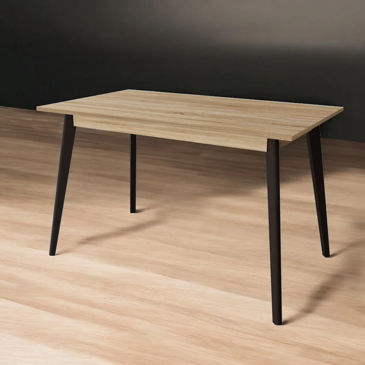 Стіл обідній Tobi Sho BON прямокутний для кухні, їдальні, 1180х680х750 мм Дуб Сонома/Венге, фото 1