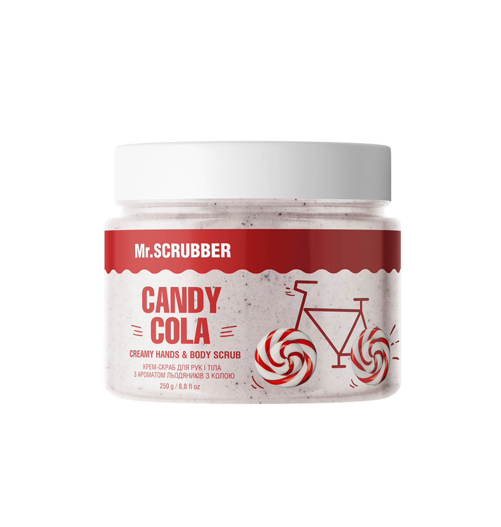 Крем-скраб для рук і тіла з ароматом льодяників з колою Candy Cola Mr.SCRUBBER, фото 1