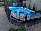 Захисна огорожа для басейну. Дитячий паркан для басейну. Огорожа для захисту басейну, ландшафтної зони., фото 2