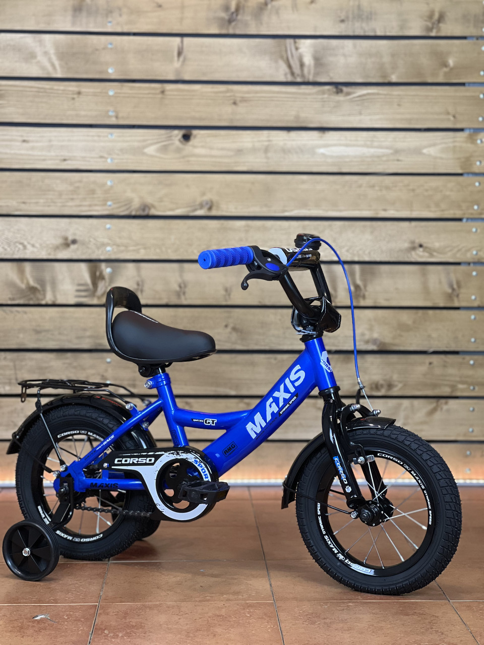 Дитячий велосипед 12" Corso MAXIS CL-12346 на зріст 90-100 см синій