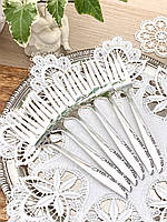 Шість посріблених десертних виделок, сріблення, William A. Rogers Oneida LTD, серія Brittany Rose, США вінтаж