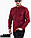 Бордова чоловіча сорочка Slim Fit з довгим рукавом та коміром стійкою, з Туреччини, новинка 2025 року, фото 8