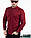 Бордова чоловіча сорочка Slim Fit з довгим рукавом та коміром стійкою, з Туреччини, новинка 2025 року, фото 6