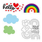 Ніж для створення вирубки із картона Веселка NOZ104, фото 2