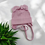 Оптом шапки 44, 46, 48, 50, 52 розмір трикотажна дитяча шапка головні убори дитячі гурт (ОШ36430), фото 3