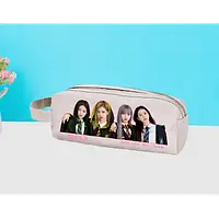 Пенал косметичка Блек Пінк Blackpink шкільний пенал на 2 відділення