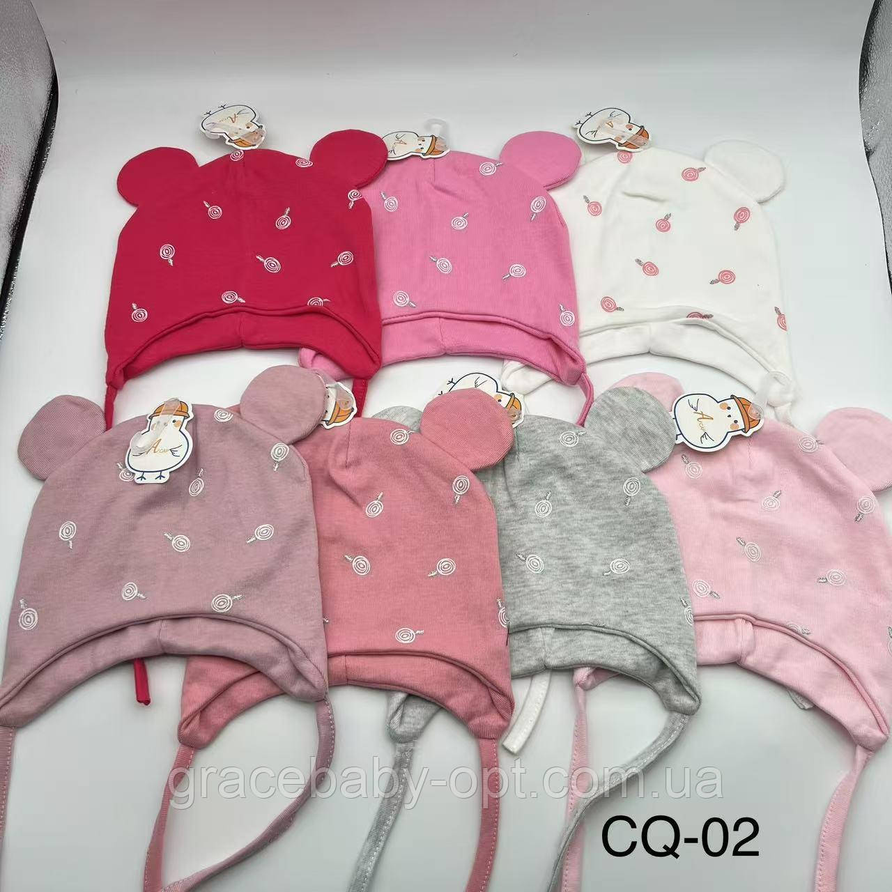 Шапки для дівчинки оптом, № CQ-02, фото 1