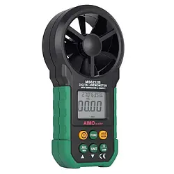 Анемометр Mastech* MS6252B (0,20-40,00 м/с; 99990 м3/м) з USB-інтерфейсом, гігрометром і термометром