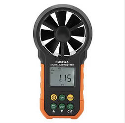 Анемометр PeakMeter PM6252A (0,40-30,00 м/с) з функцією вимірювання об'ємної витрати повітря 99990 м3/м
