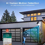Ip WiFi автономна камера 6Мп із сонячною панеллю Вулична бездротова поворотна камера з віддаленим доступом, фото 7