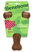 Жувальна іграшка Benebone Wishbone Bacon Medium важіль зі смаком бекону для собак вагою до 27 кг, розмір M (808600)