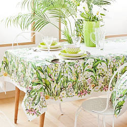 Скатертини з натуральних та декоративних тканин (Льон, Бавовна, Тефлон)
