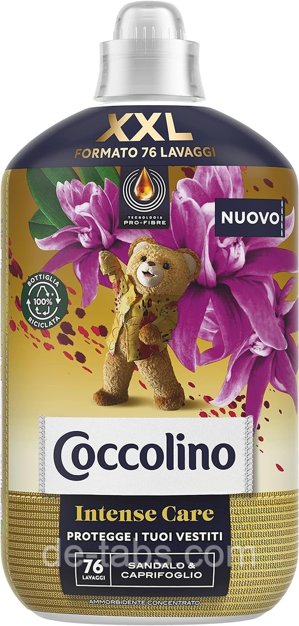 Coccolino XXL кондиціонер-ополіскувач для прання з ароматом сандалового дерева та жимолості 1,76л | 76 прань