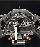 Потужна триконфорочна піч для кемпінгу  5800W + перехідник на цанговий балон, фото 6