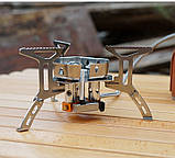 Потужна триконфорочна піч для кемпінгу  5800W + перехідник на цанговий балон, фото 7