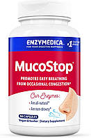 Enzymedica MucoStop / Мукостоп ферменти для полегшення виділення слизу 96 капсул