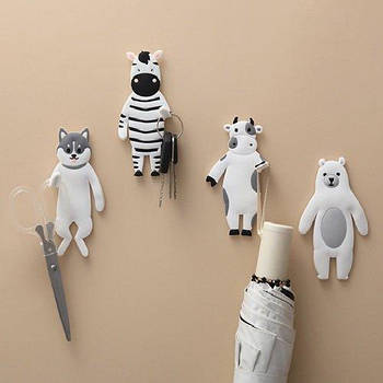 Гачок декоративний самоклеючий "Animals" 11.5*7см для ключів/речей WW01220 G-Rich